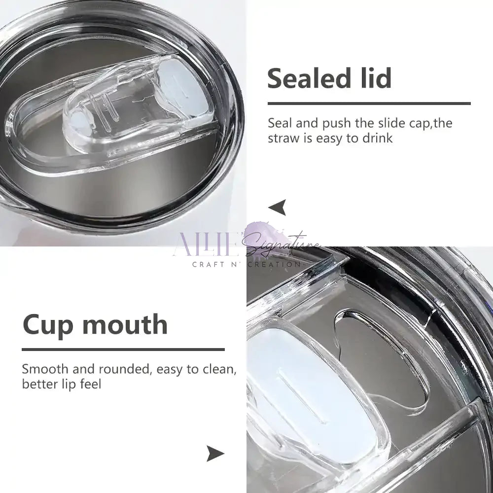 20oz White Sublimation Tumblers with Bluetooth Speaker