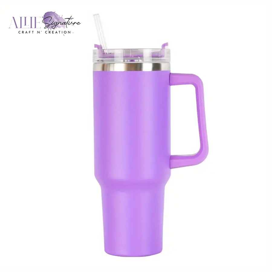 40oz Quencher Travel Tumbler with Handle and Straw – AllieSignature