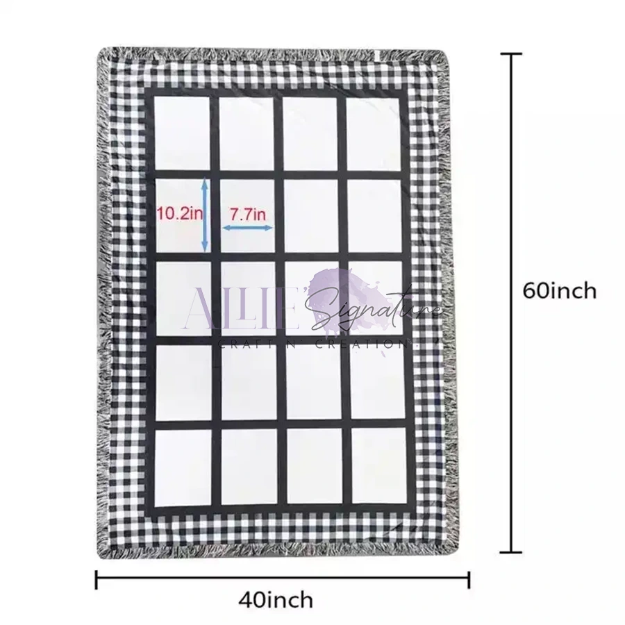 20-Panel Sublimation Blanket - 40in x 60in