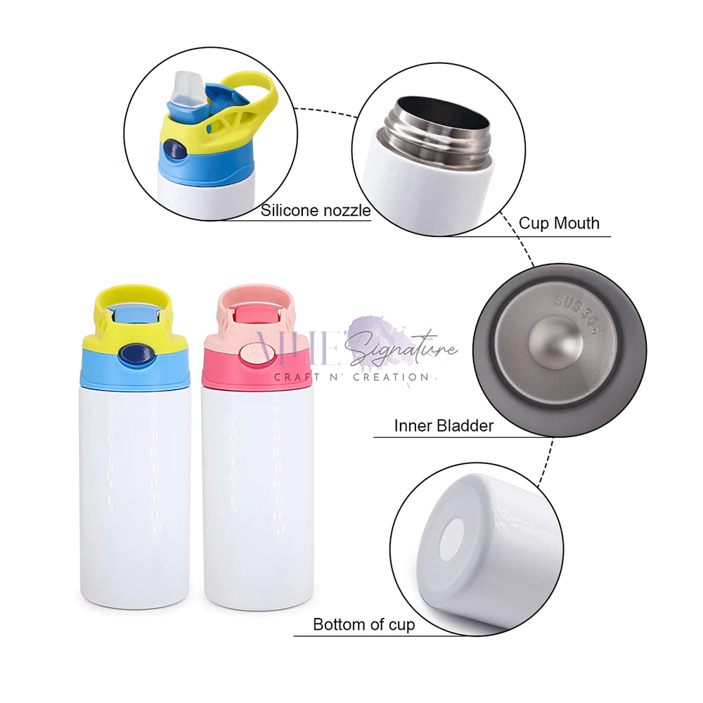 Sublimation Sippy Cup Double Wall Water Bottle