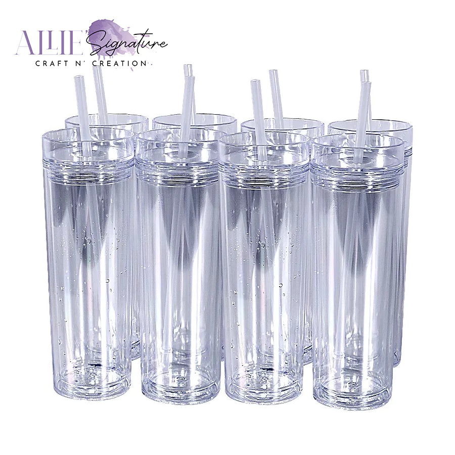 16oz Creative Acrylic Straight Tumbler Double Wall Cup