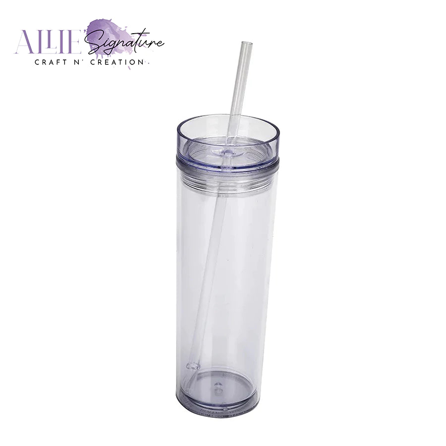 16oz Creative Acrylic Straight Tumbler Double Wall Cup