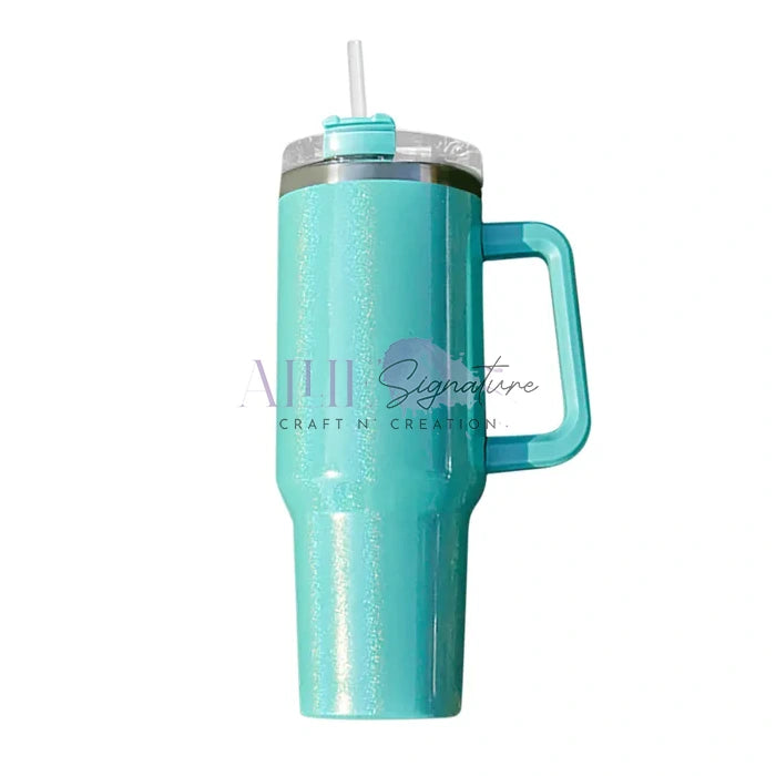 Discover Stanley Tumbler Glitter 40oz Cup Aqua-white Gradient STANLEY 40oz  - Stanleytumbler