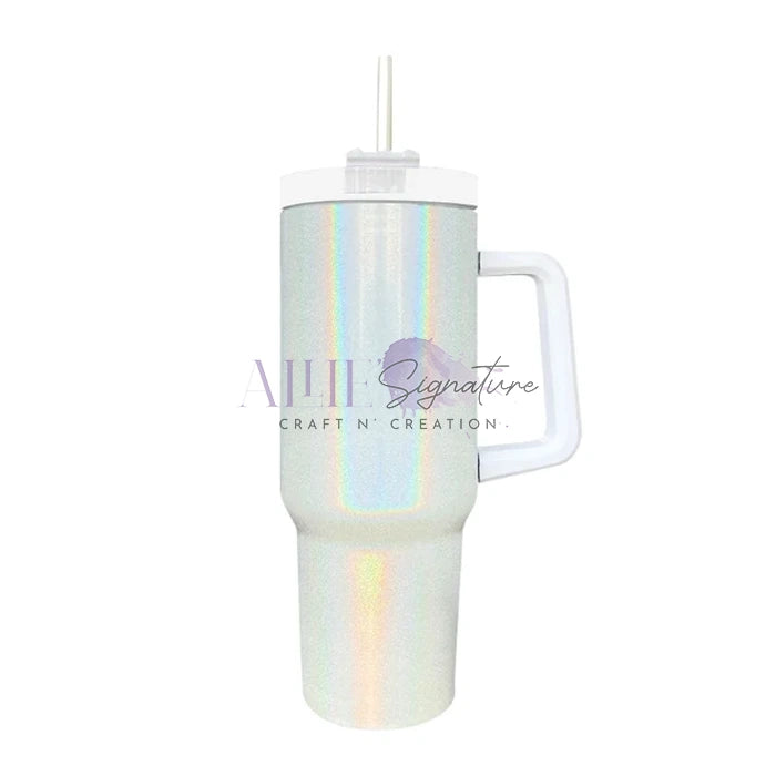 40oz Glitter Sublimation Tumbler w/handle; Stanley – DecoMuse Boutique