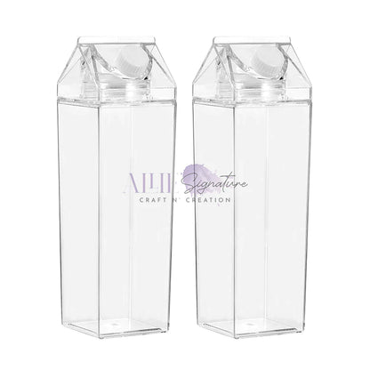 Acrylic Milk Carton Water Bottle for Sublimation