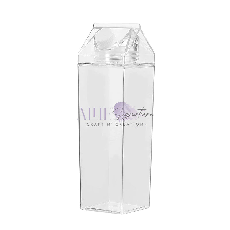 Acrylic Milk Carton Water Bottle for Sublimation