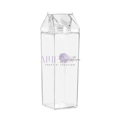 Acrylic Milk Carton Water Bottle for Sublimation