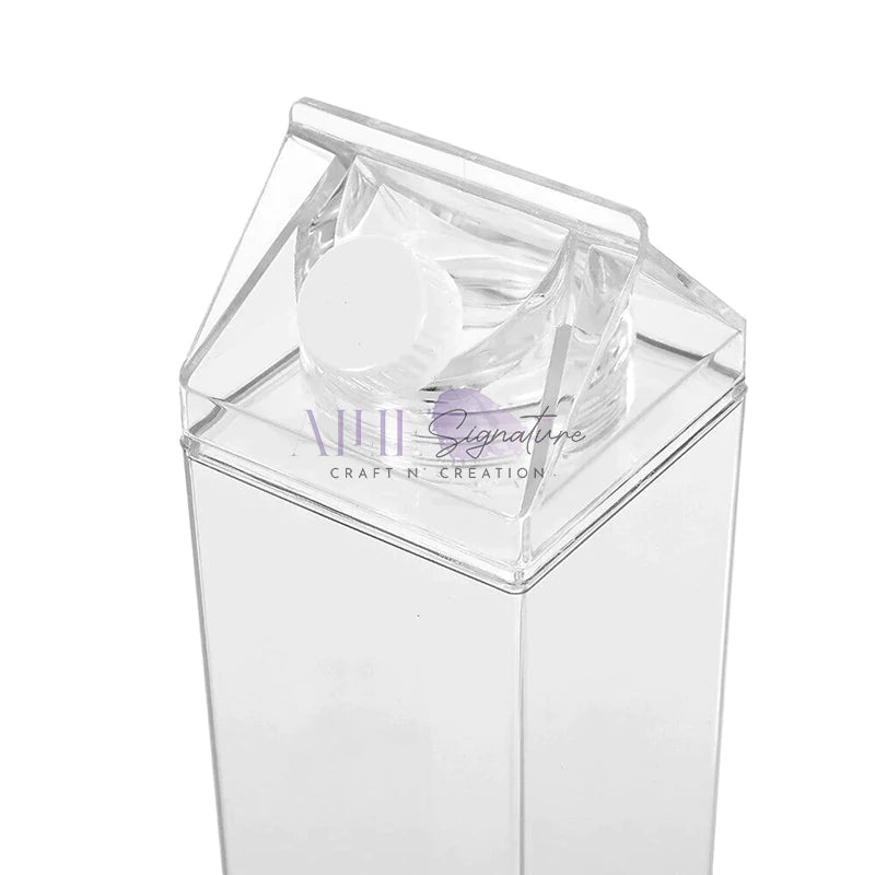 Acrylic Milk Carton Water Bottle for Sublimation