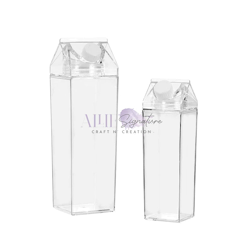 Acrylic Milk Carton Water Bottle for Sublimation
