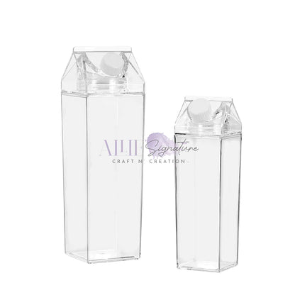 Acrylic Milk Carton Water Bottle for Sublimation