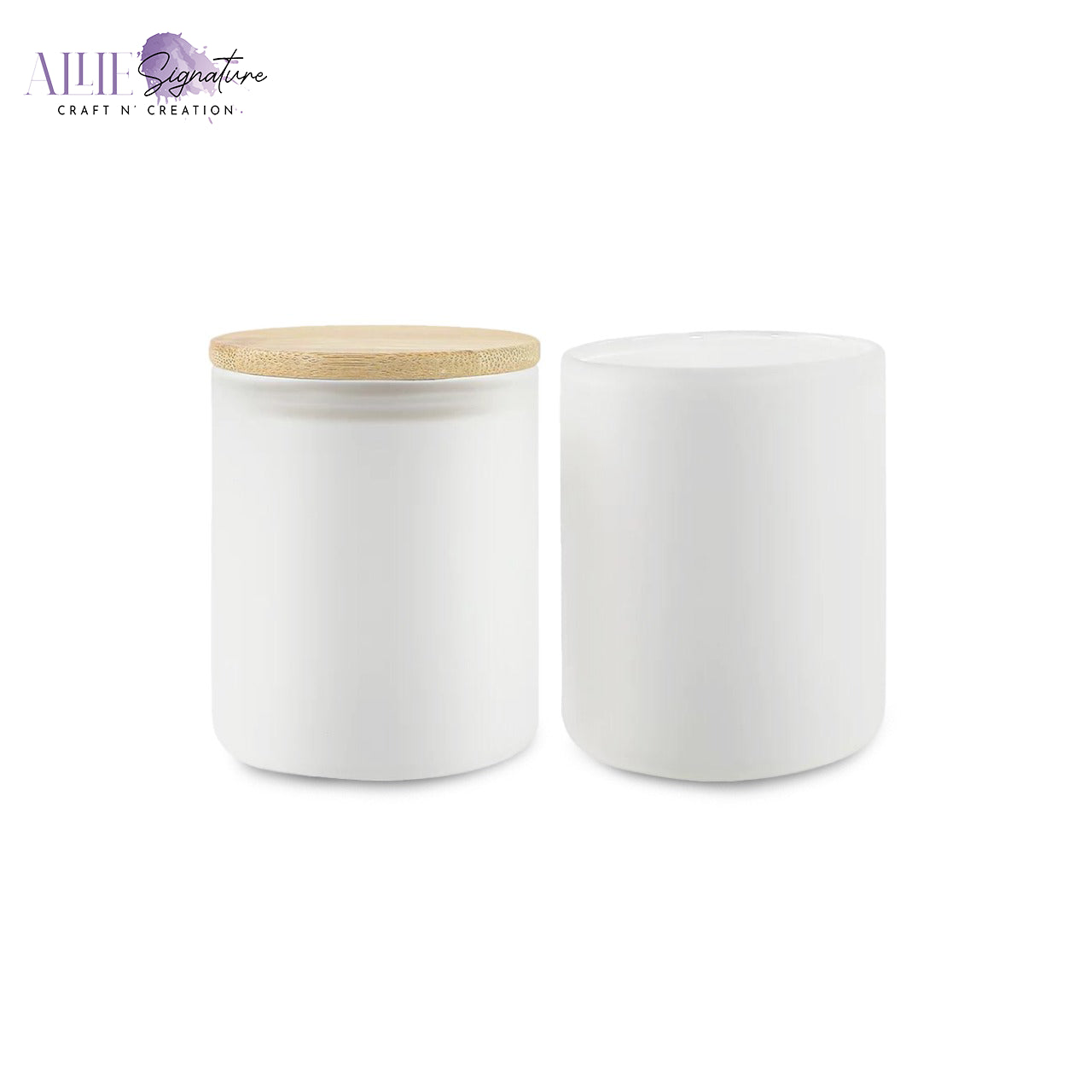 Sublimation Frosted or Glow Candle Jars with Lid
