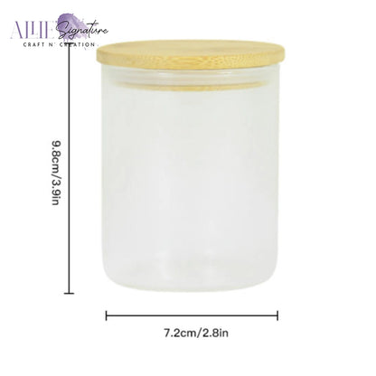 Sublimation Frosted or Glow Candle Jars with Lid