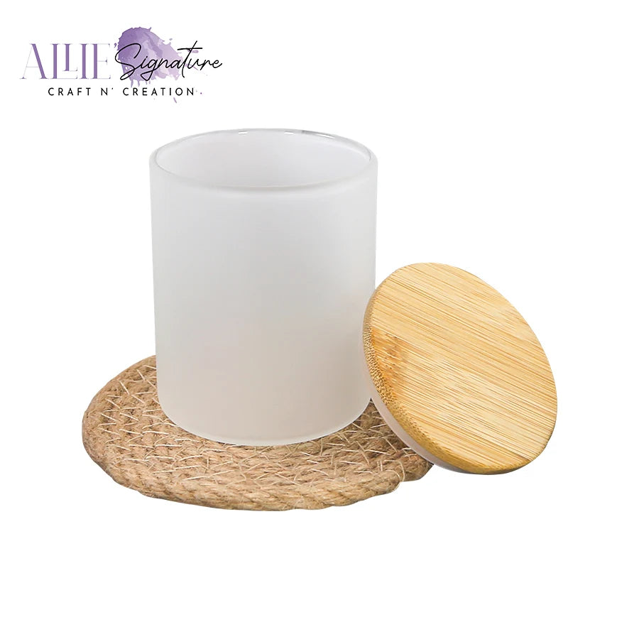 Sublimation Frosted or Glow Candle Jars with Lid