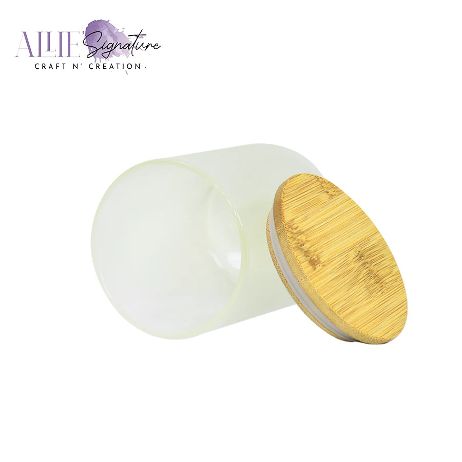 Sublimation Frosted or Glow Candle Jars with Lid