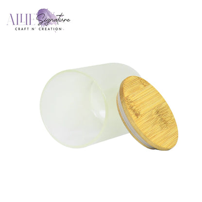 Sublimation Frosted or Glow Candle Jars with Lid