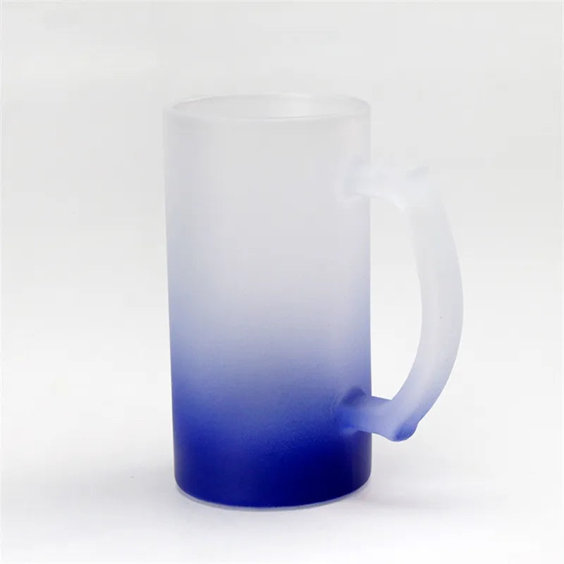 Sublimation Glass Frosted Beer Mugs 16oz