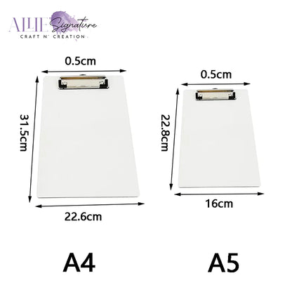 Sublimation Blank White MDF Hard Board Clipboard
