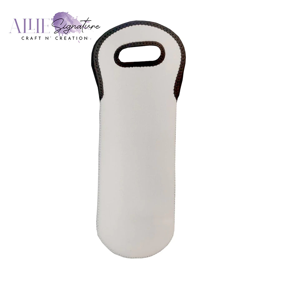 Sublimation Wine Tote Bag - Neoprene Insulated Bottle Carrier