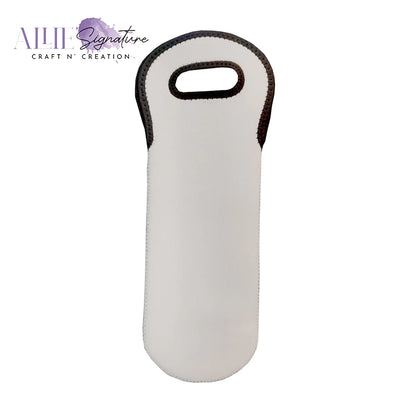 Sublimation Wine Tote Bag - Neoprene Insulated Bottle Carrier